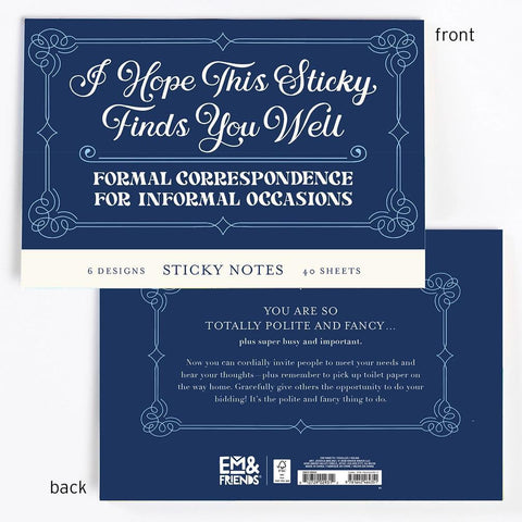 Formal Sticky Notes Packet