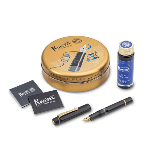 AL Sport Piston Filler Fountain Pen Starter Set, Black