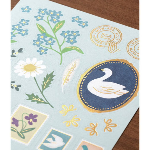 Collage Bird Letter Set