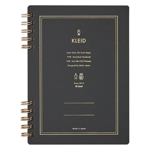 Marechal Ring Notebooks, 2mm Grid, Charcoal