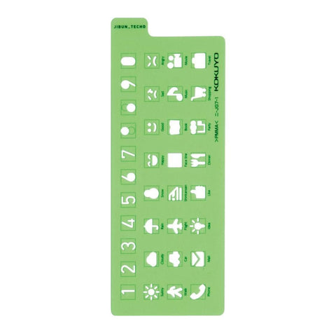 Number + Symbol Template Stencil