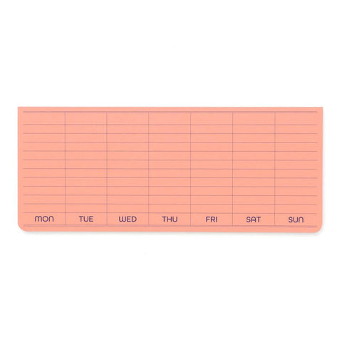 Sticky Memo Pad, Weekly