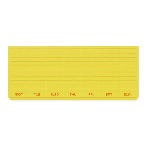 Sticky Memo Pad, Weekly