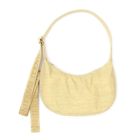 Small Nylon Crescent Bag: Butter