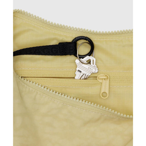 Medium Nylon Crescent Bag: Butter