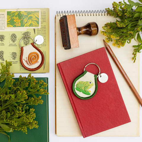 Snail Patch Keychain