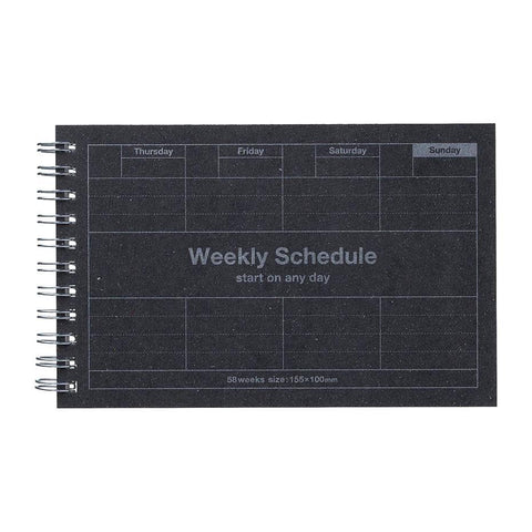 Undated Weekly Schedule