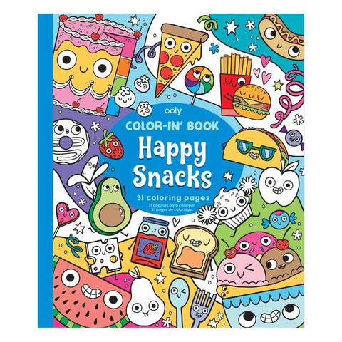 Happy Snacks Color-in' Book