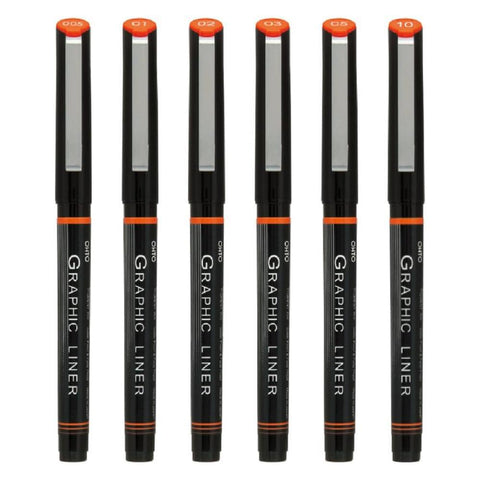Ohto Graphic Liner Pens