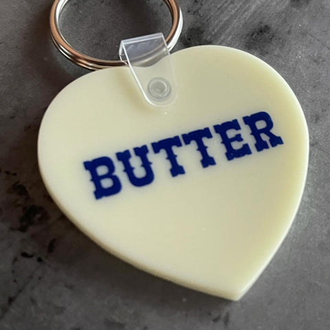 Butter Heart Keychain