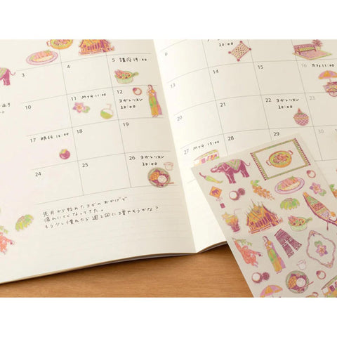 Thai Motifs Sticker Sheet