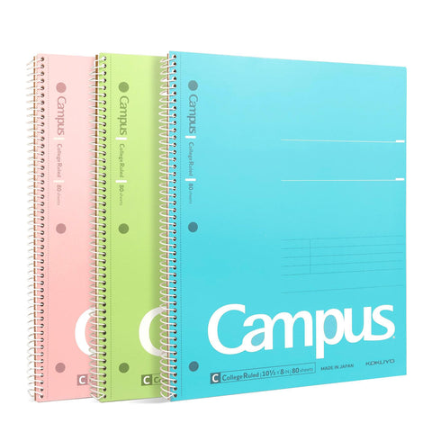 Campus College-Ruled Spiral Notebooks, Original Colors