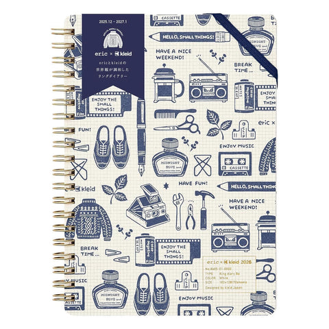 Eric x Kleid 2026 Diary B6 Ring Notebooks