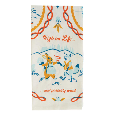 High on Life Dish Towel