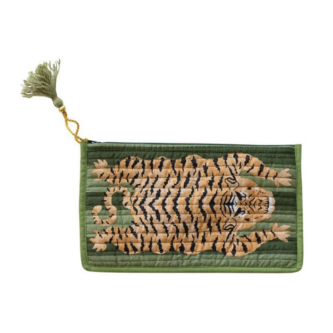 Cotton Tiger Zip Pouches