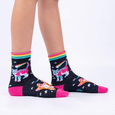 Space Cats Kids Socks, Pack of 3