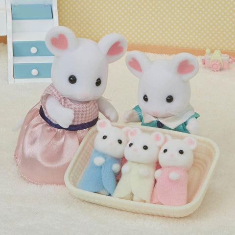 Marshmallow Mouse Triplets