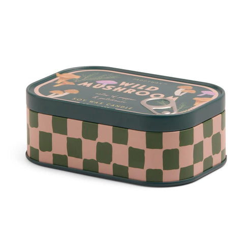 Wild Mushroom Bistro Tin Candle