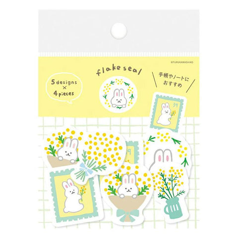 Mimosa Rabbit Sticker Flakes