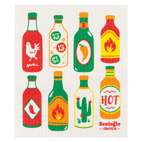 Hot Sauce Swedish Dishcloth