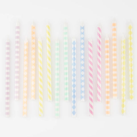 Pastel Patterned Candles