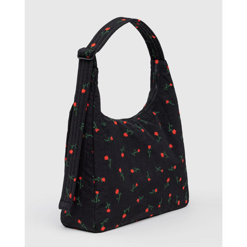 Nylon Shoulder Bag, Painted Wildflower