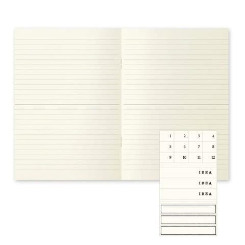 MD Light A5 Lined Notebooks, Pack of 3