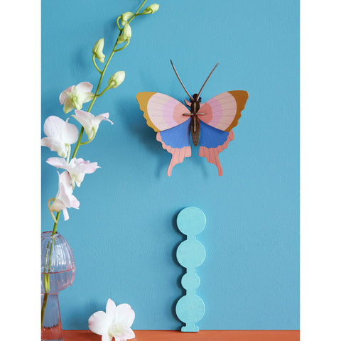 Gold Rim Butterfly Wall Art Kit