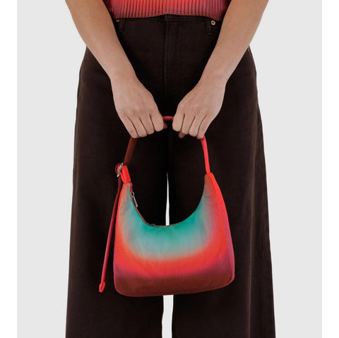 Mini Nylon Shoulder Bag: Rain