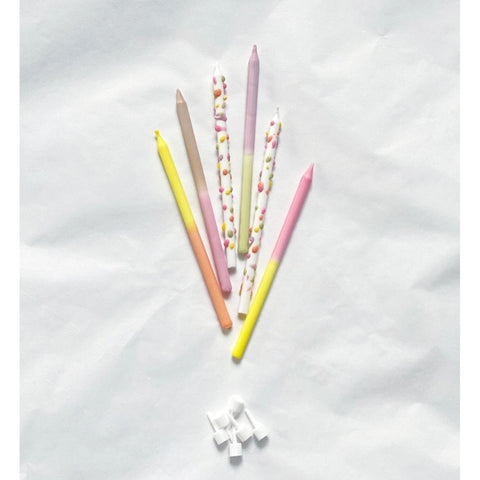 Sunrise Cake Candles, Set of 6