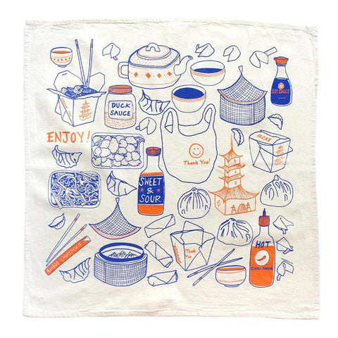 Thank You, Enjoy! Tea Towel