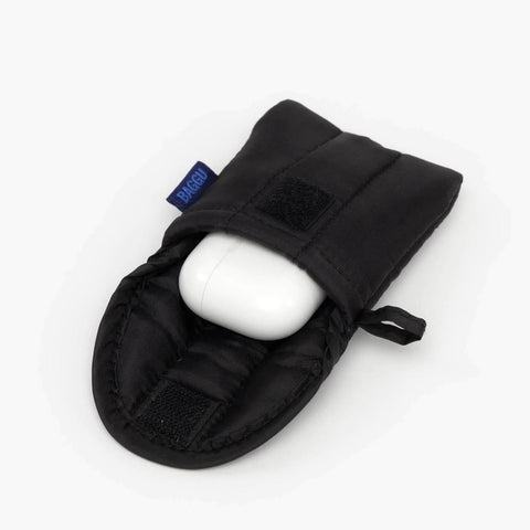 Puffy Earbuds Case: Black