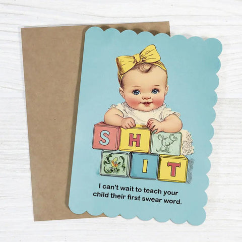 First Swear Word Card