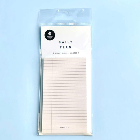 Daily Plan 09 Sticky Memo