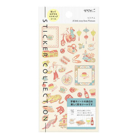 Vietnamese Motifs Sticker Sheet