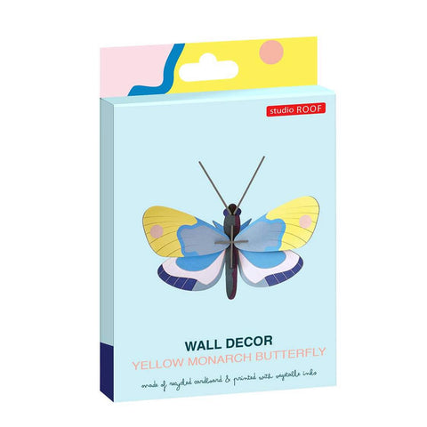 Yellow Monarch Butterfly Wall Art Kit