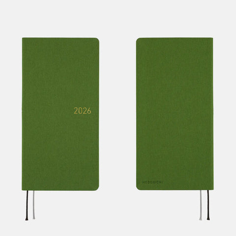Antique Green Hobonichi Techo Weeks 2026 Planner