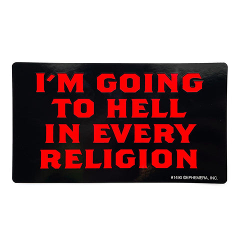 Going To Hell Sticker