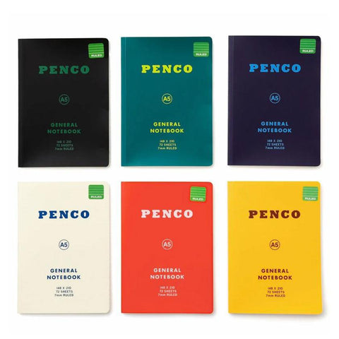 Penco Soft PP Ruled A5 Notebooks