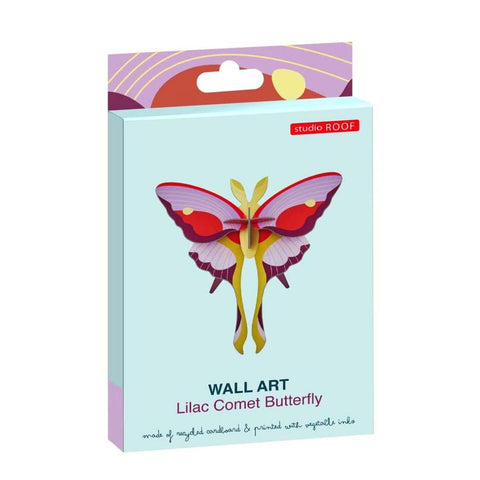 Lilac Comet Butterfly Wall Art Kit