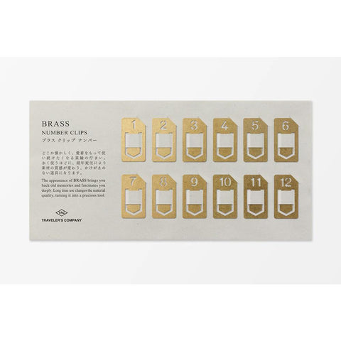 TRAVELER'S COMPANY Brass Number Clips