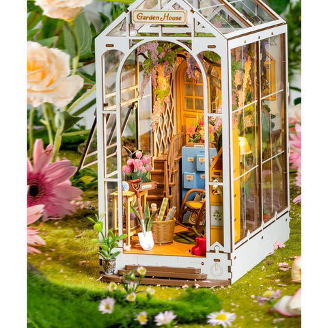 Garden House Book Nook DIY Miniature Kit