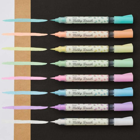 Milky Brush Pens