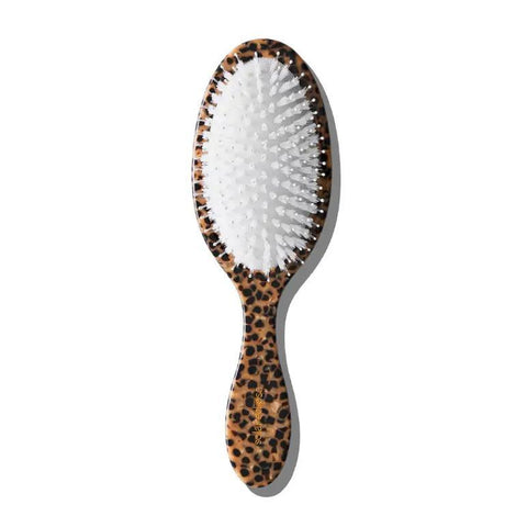 Leopard Bow Hand-Painted Acetate Hair Brush