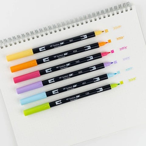 Yay Sorbet Dual Brush Pens, Set of 6