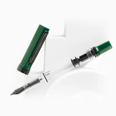 TWSBI Eco Fountain Pen, Irish Green + Onyx Trim
