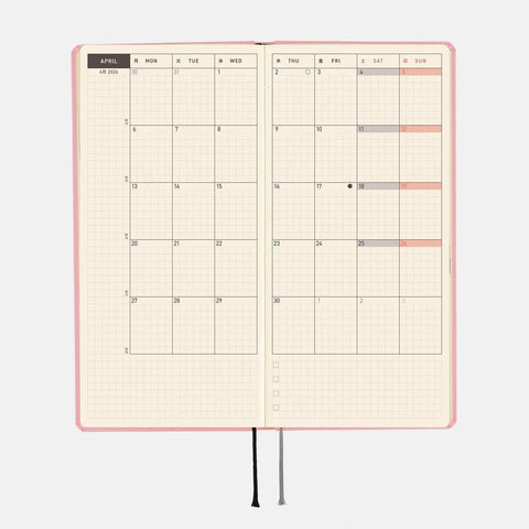 Strawberry Milk Hobonichi Techo Weeks 2026 Planner