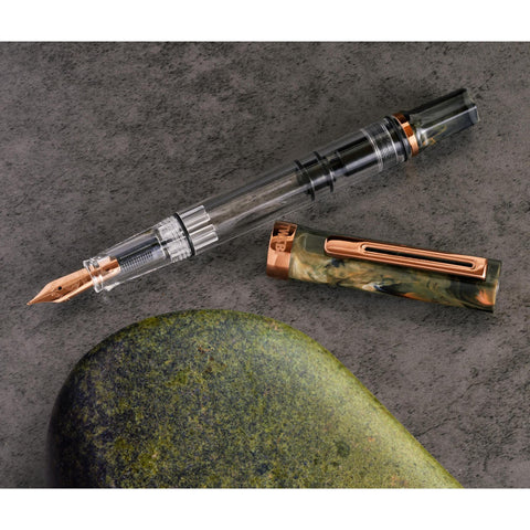 TWSBI Eco Fountain Pen, Serpentine + Bronze