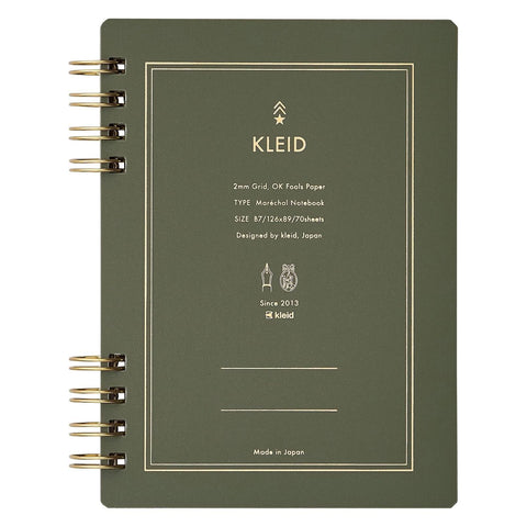 Marechal Ring Notebooks, 2mm Grid, Olive Drab