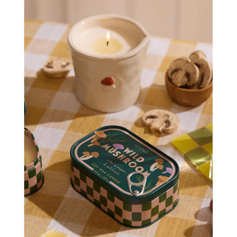 Wild Mushroom Bistro Tin Candle